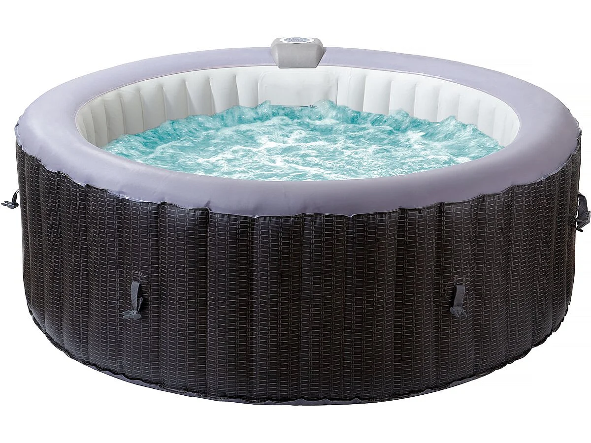 Spa insuflável em PVC "Málaga" - 4 lugares - Cinza