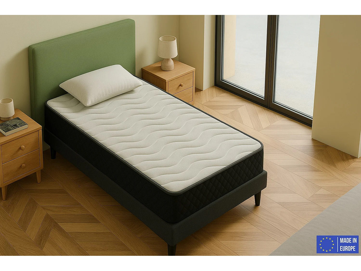 Colchón 90x200 Para Personas Grandes | Alto 30cm | Firmeza Alta