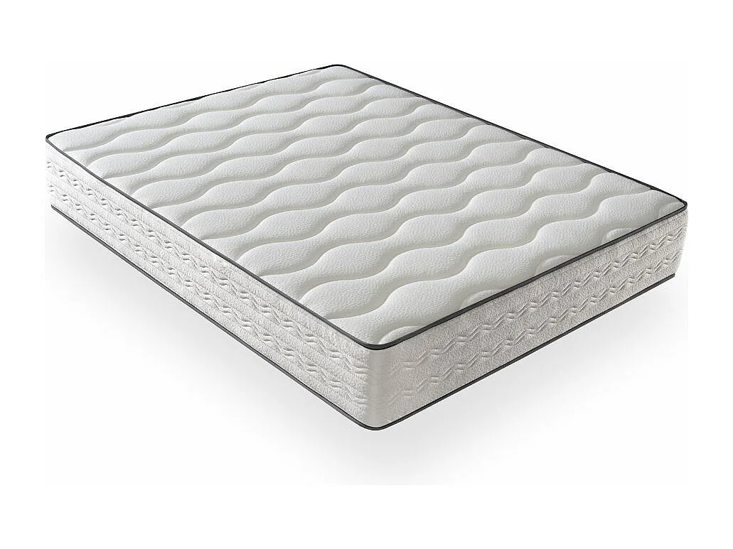 Matelas Mousse 120x200 - Ferme - Réversible - Côté Été/hiver - H25 Cm