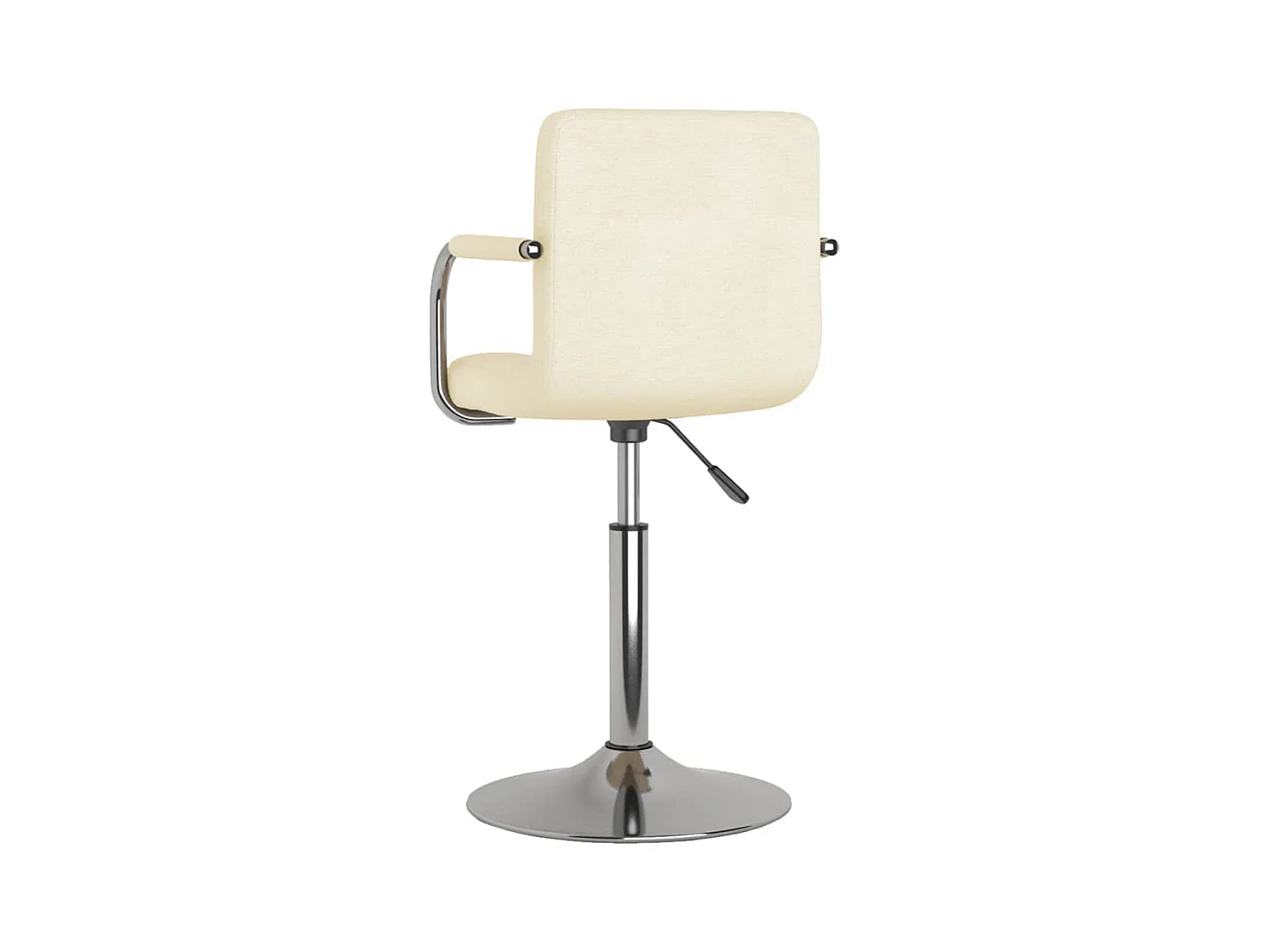 Chaise de salle à manger Crème Tissu