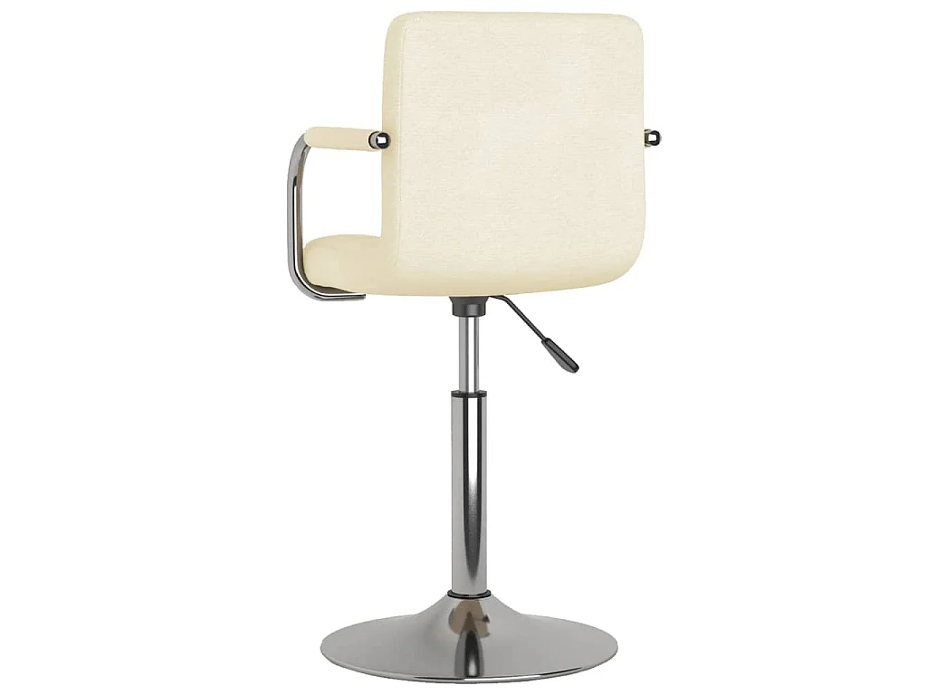 Chaise de salle à manger Crème Tissu