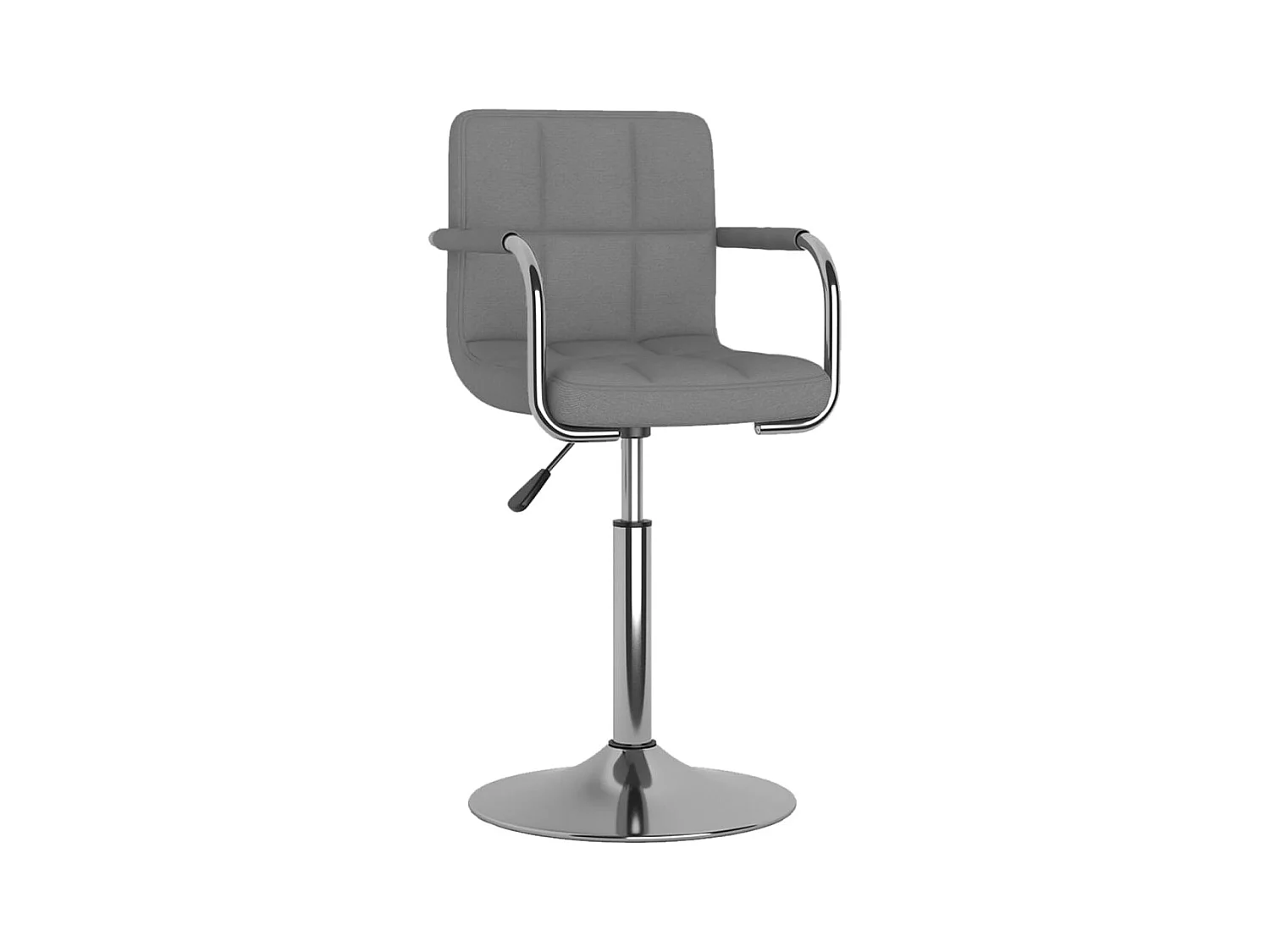 Chaise de salle à manger Gris clair Tissu