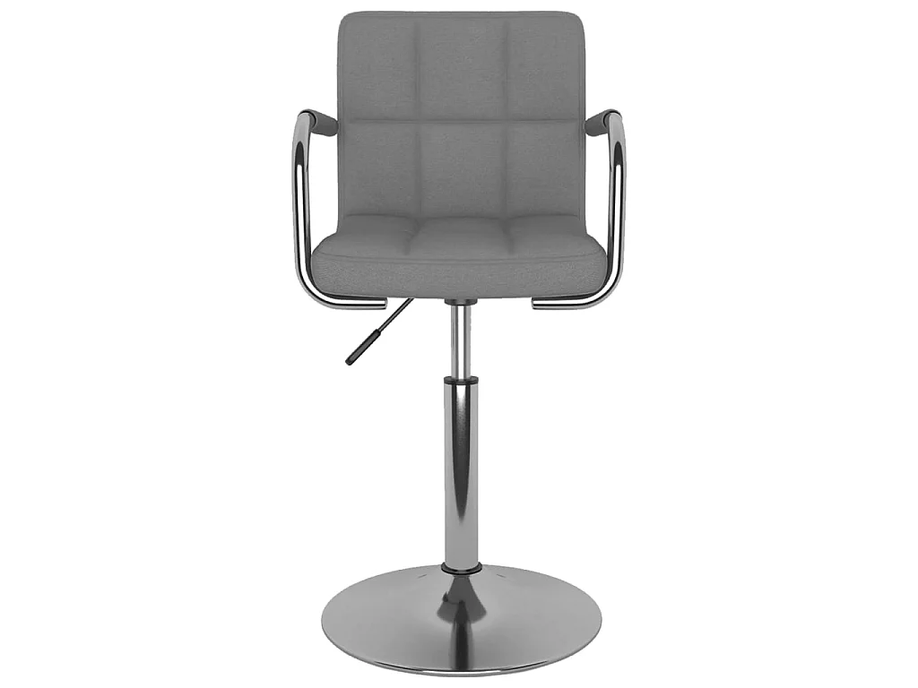 Chaise de salle à manger Gris clair Tissu