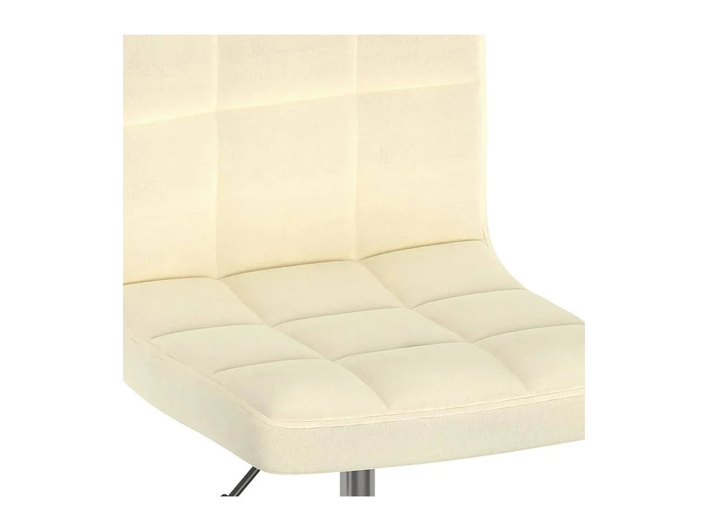 Chaises pivotantes à manger lot de 4 Crème Tissu