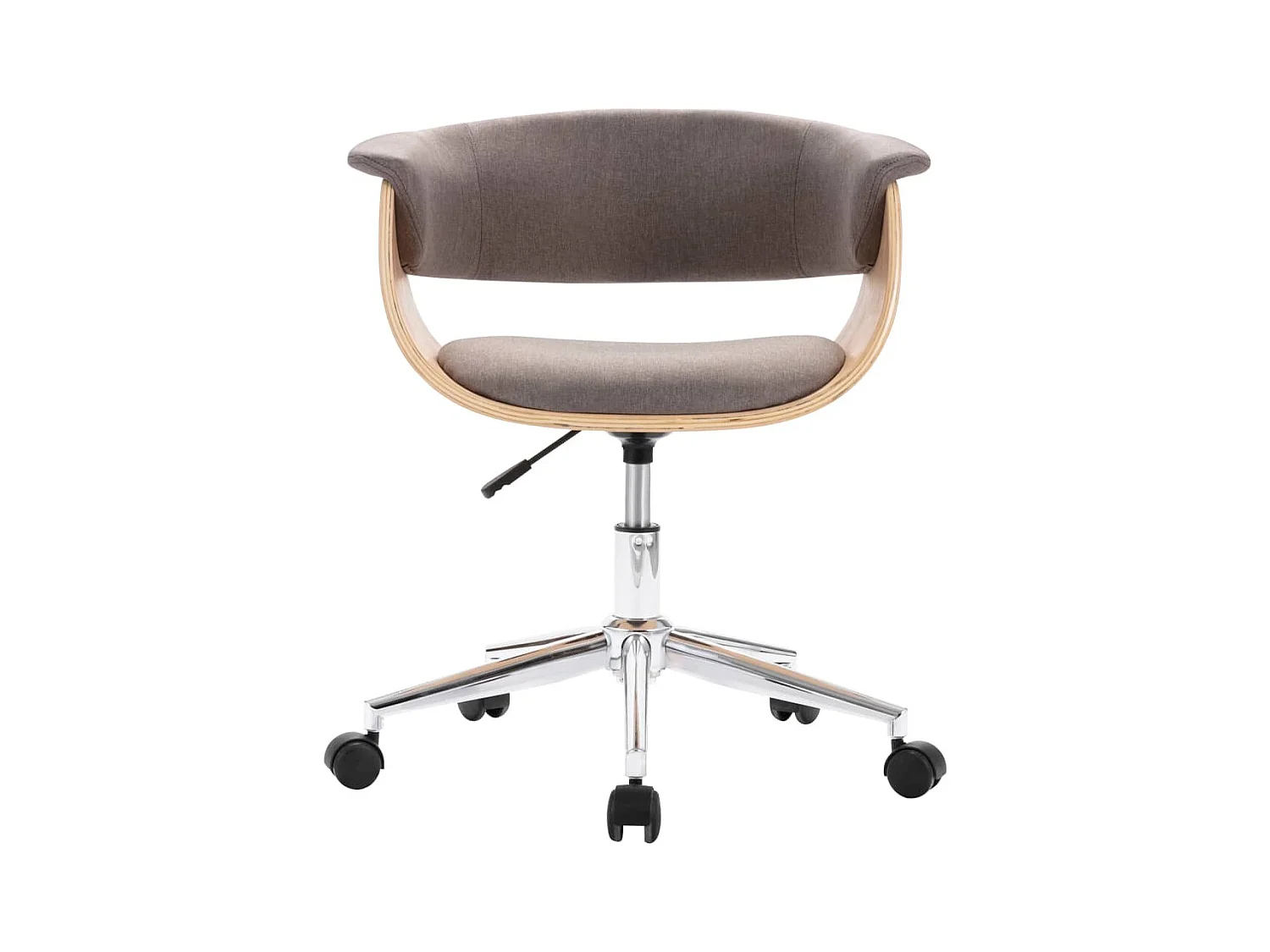 Chaises pivotantes à manger lot de 2 taupe tissu