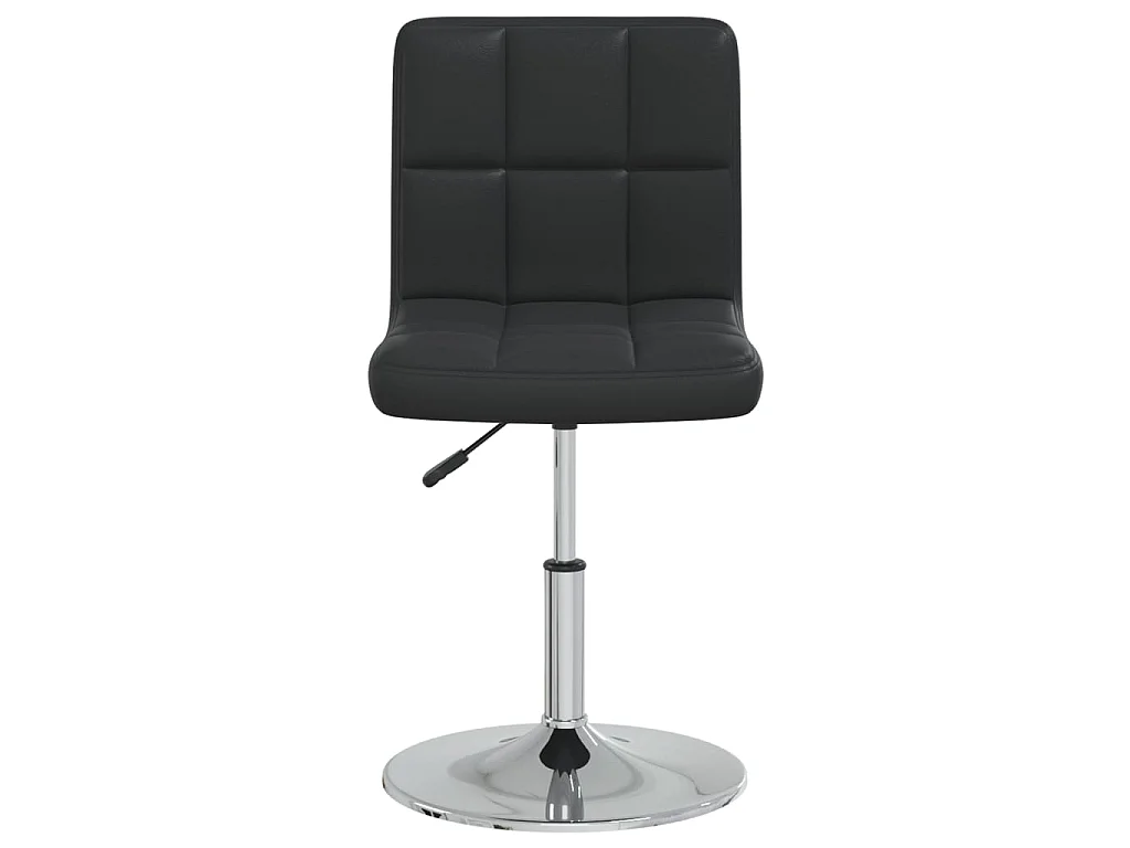 Silla de comedor cuero sintético negra