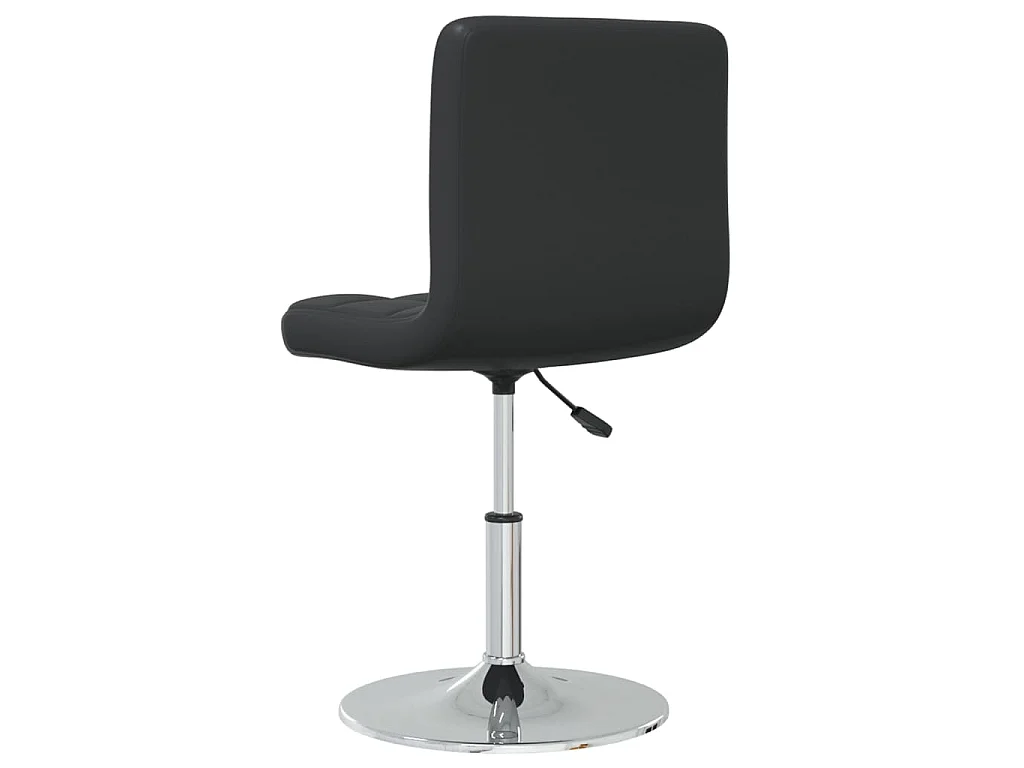 Silla de comedor cuero sintético negra