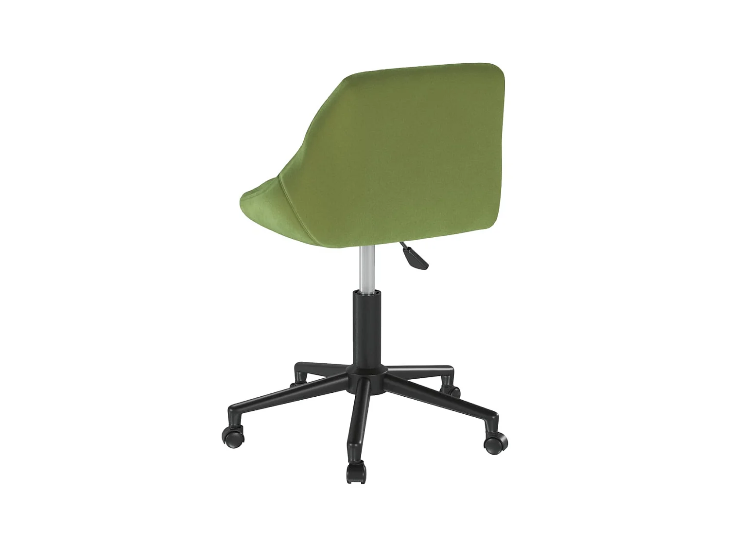 Chaise pivotante de salle à manger Vert clair Velours