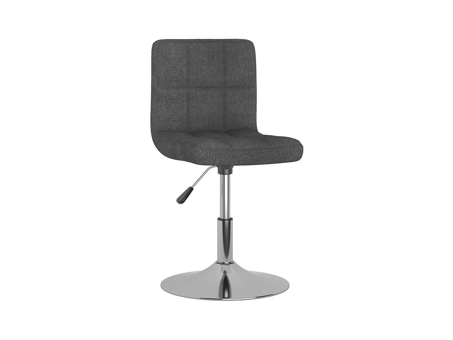 Chaise pivotante à manger Gris foncé Tissu