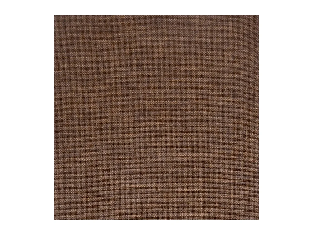 Chaise de salle à manger Marron Tissu