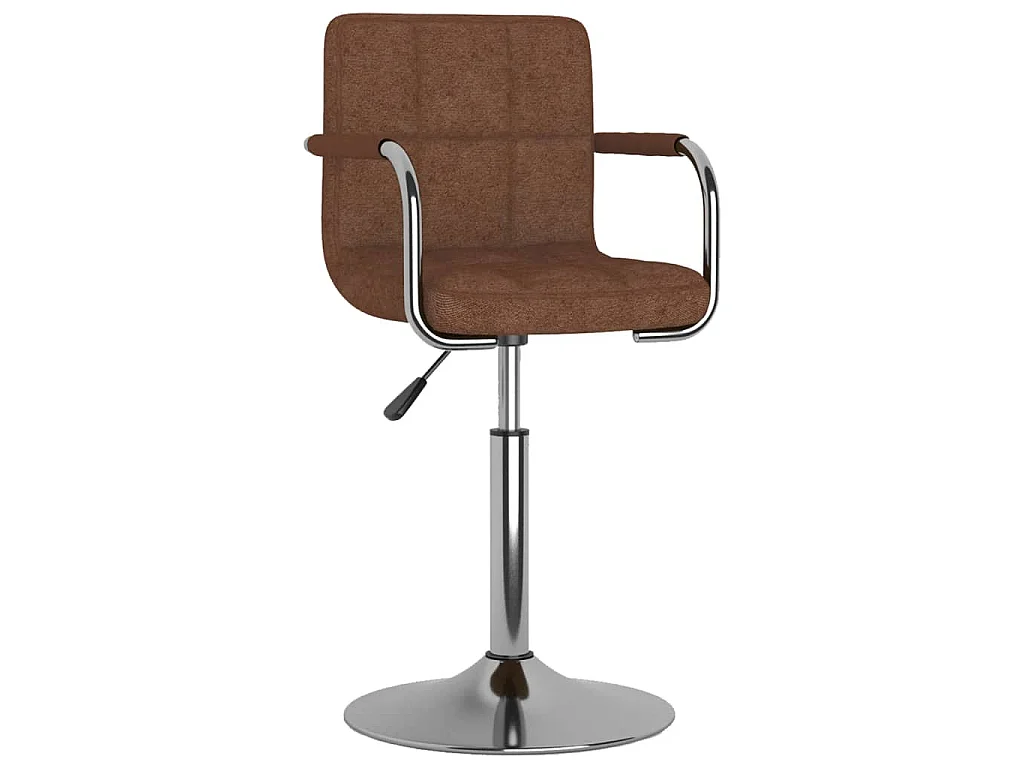Chaise de salle à manger Marron Tissu