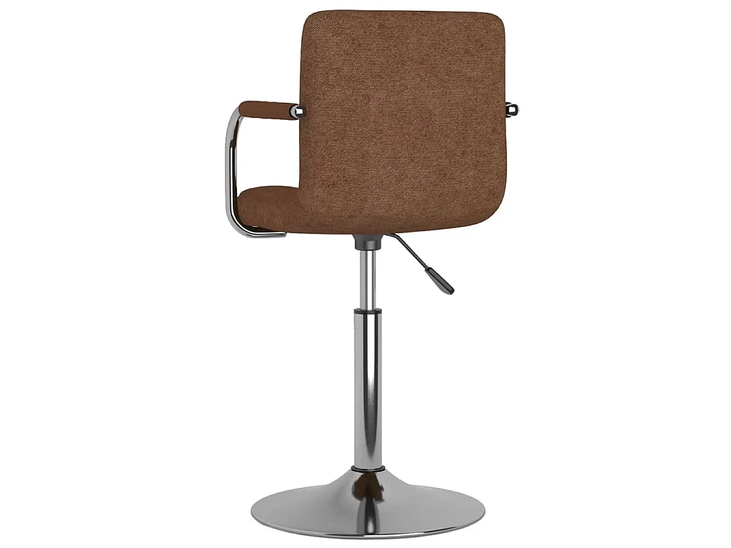 Chaise de salle à manger Marron Tissu