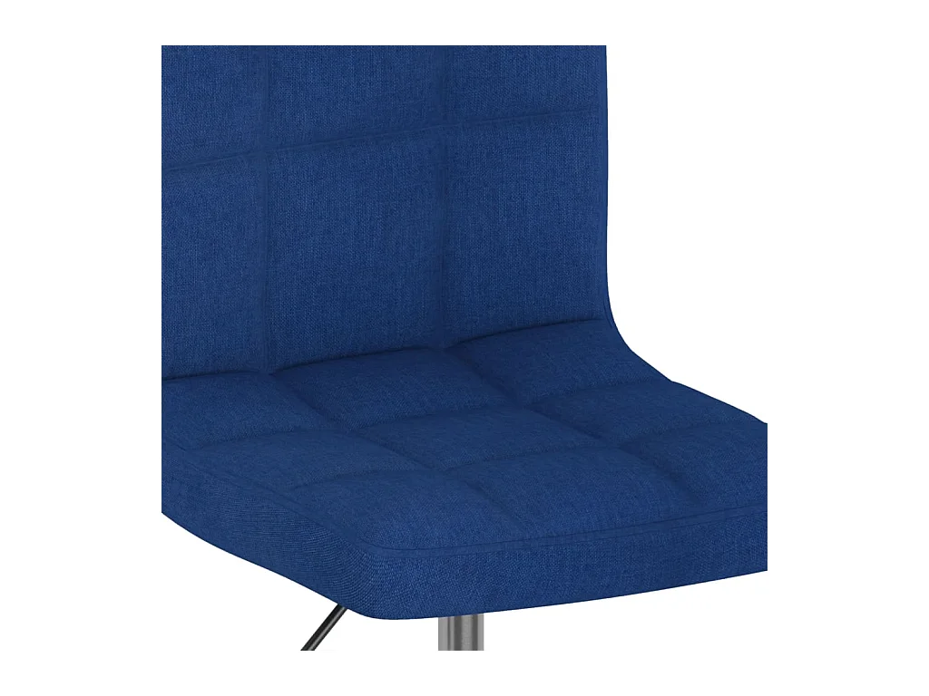 Chaise pivotante de salle à manger Bleu Tissu