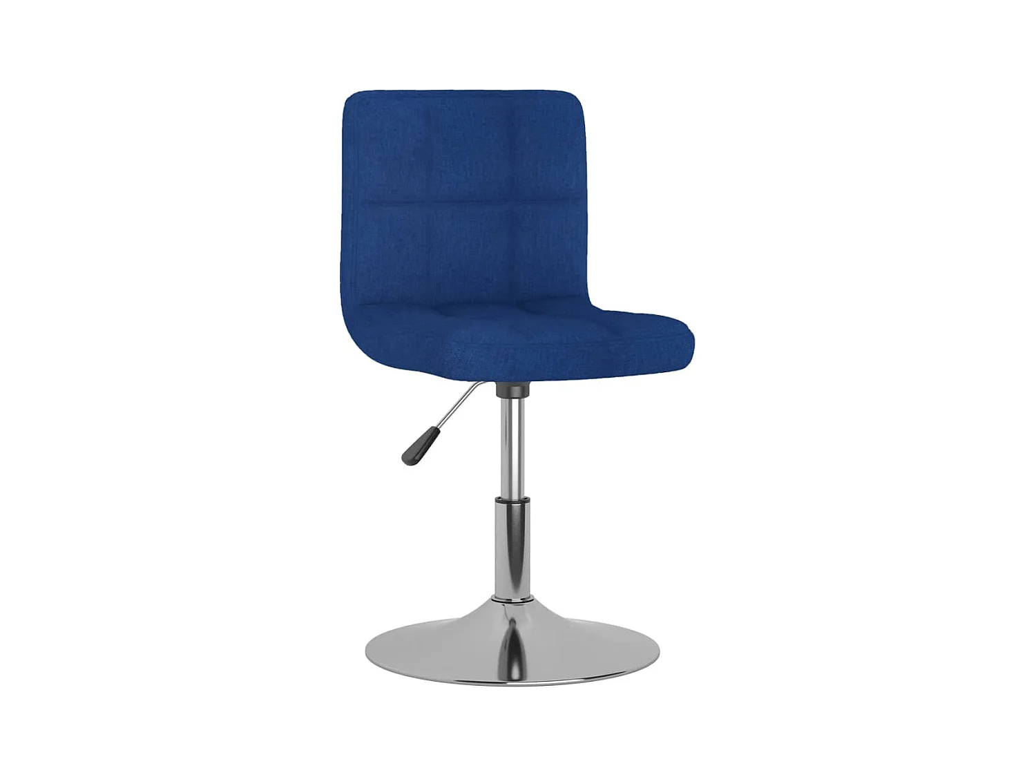 Chaise pivotante de salle à manger Bleu Tissu
