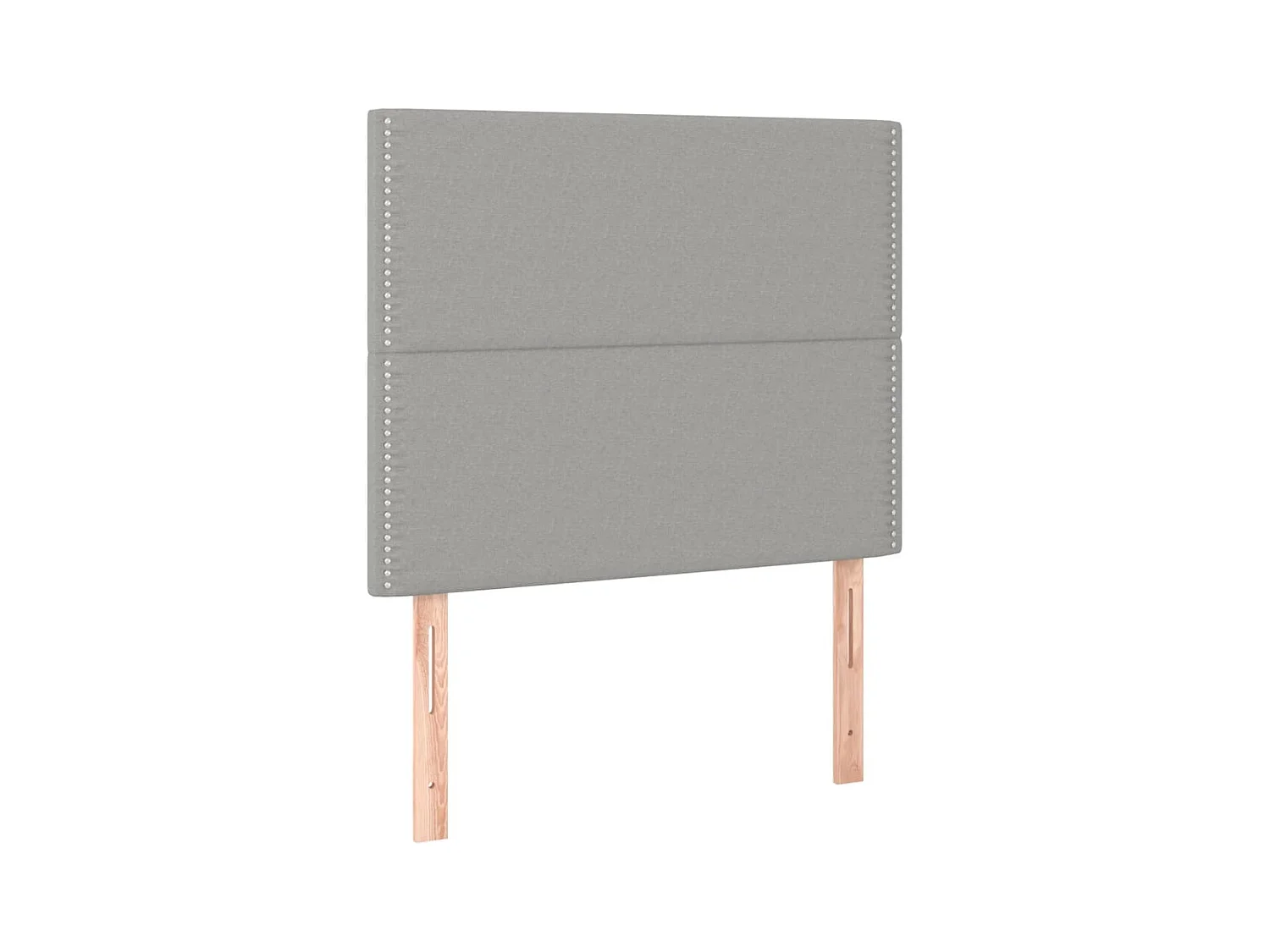 Cadre de lit sans matelas gris clair 90x190 cm tissu