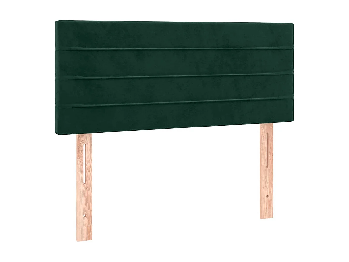 Giroletto a Molle con Materasso Verde Scuro 100x200 cm Velluto