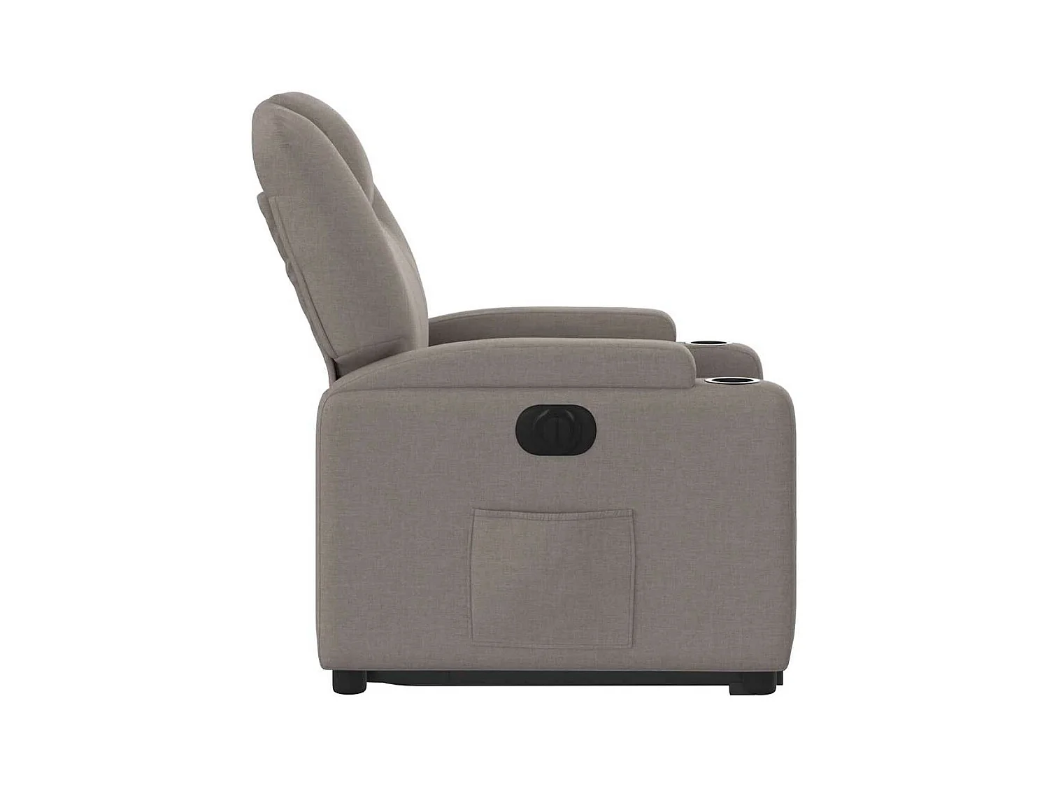 Fauteuil inclinable électrique taupe tissu
