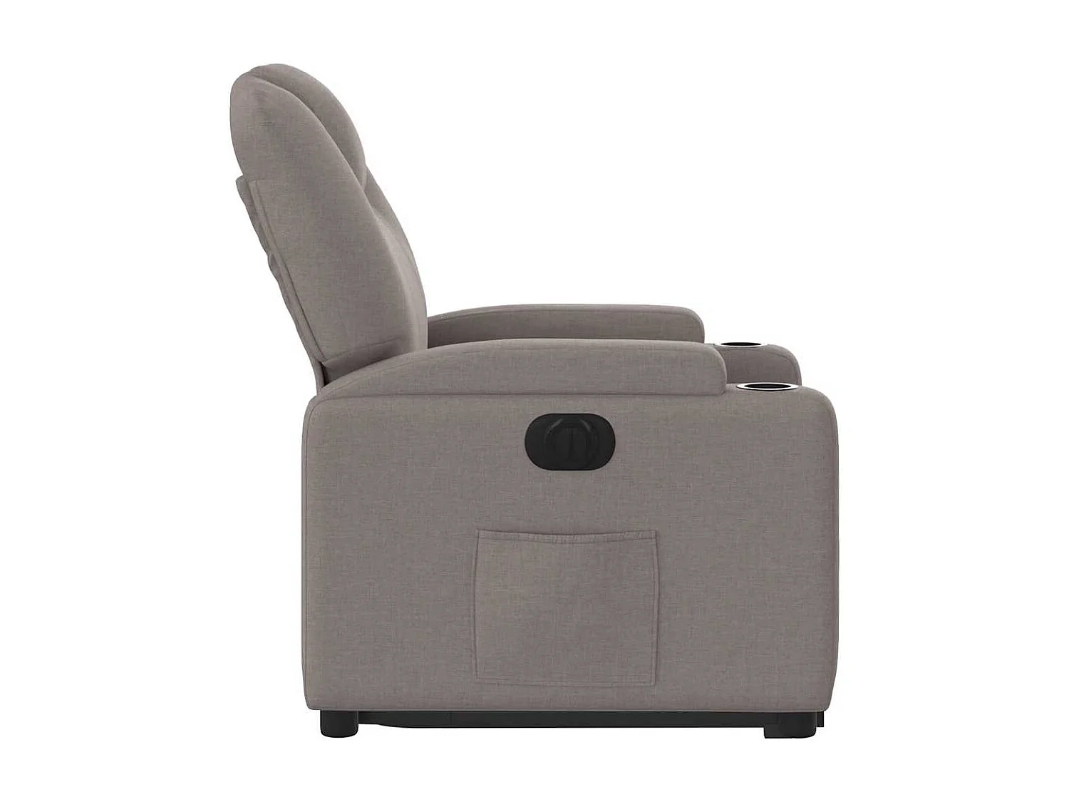 Relaxsessel mit Aufstehhilfe Elektrisch Taupe Stoff
