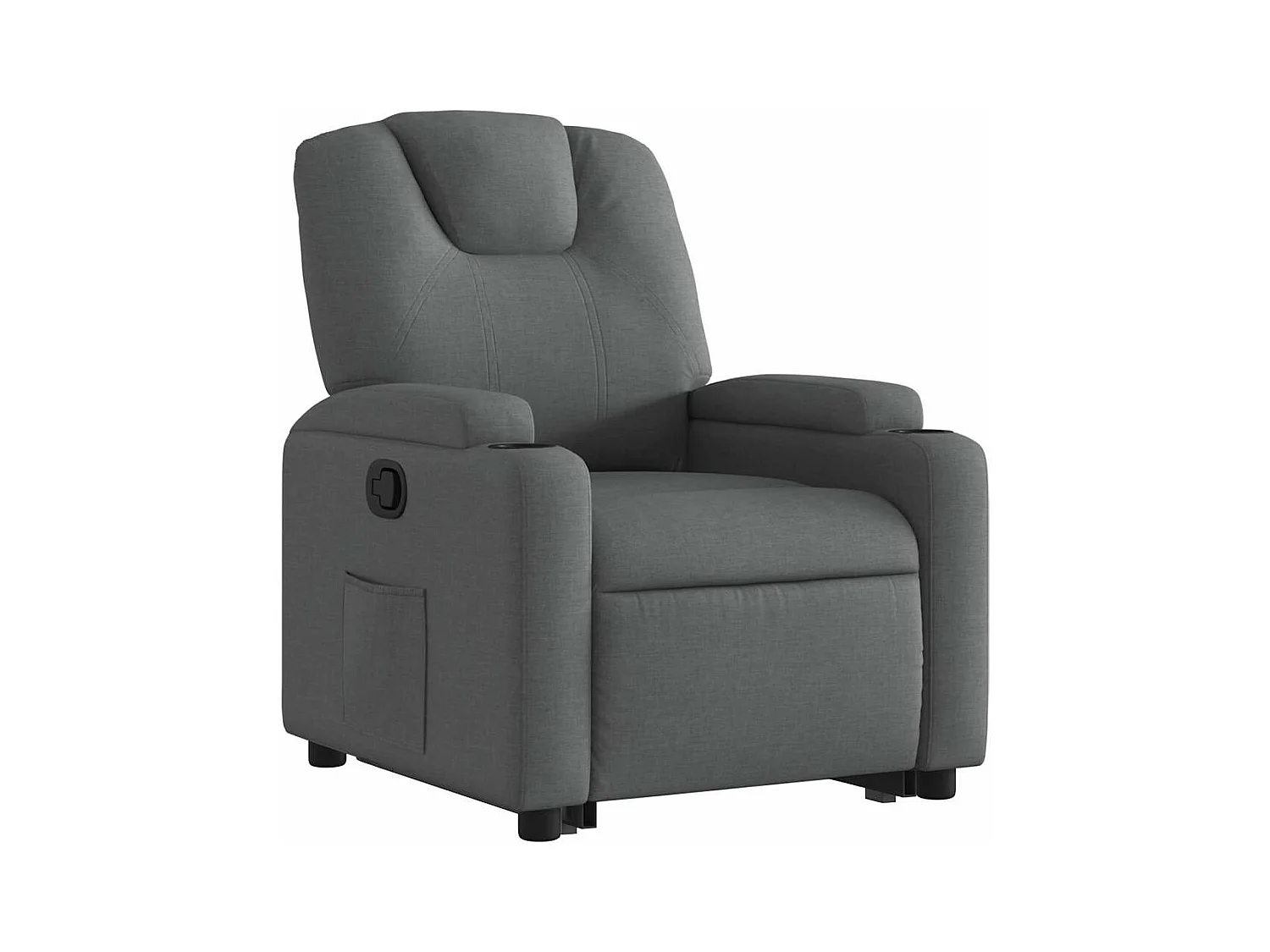 Fauteuil inclinable Gris foncé Tissu