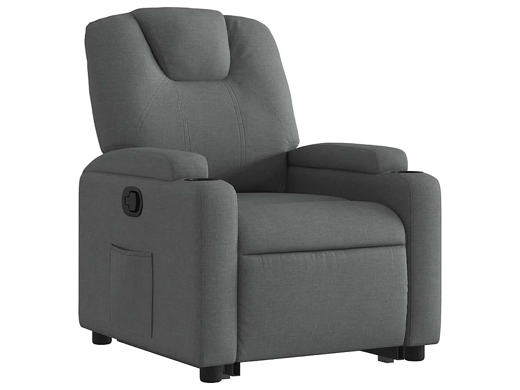 Fauteuil inclinable Gris foncé Tissu
