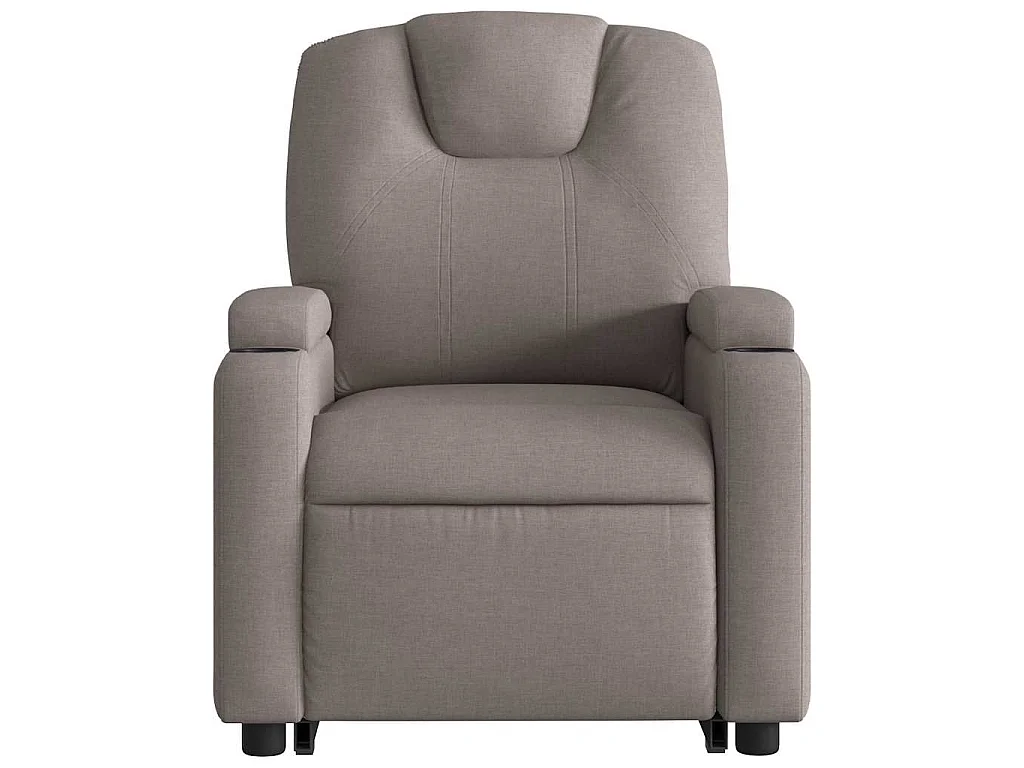 Sta-op-stoel verstelbaar stof taupe