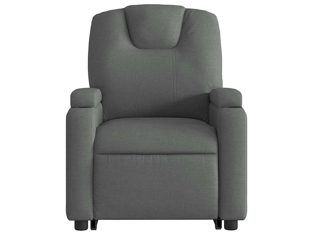 Fauteuil inclinable électrique gris foncé tissu