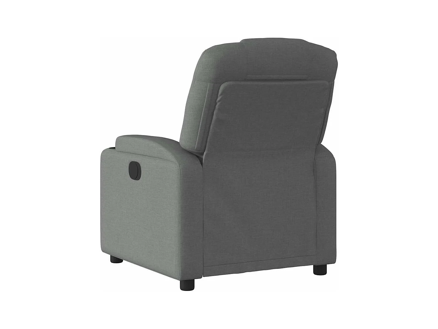 Fauteuil inclinable électrique Gris foncé Tissu