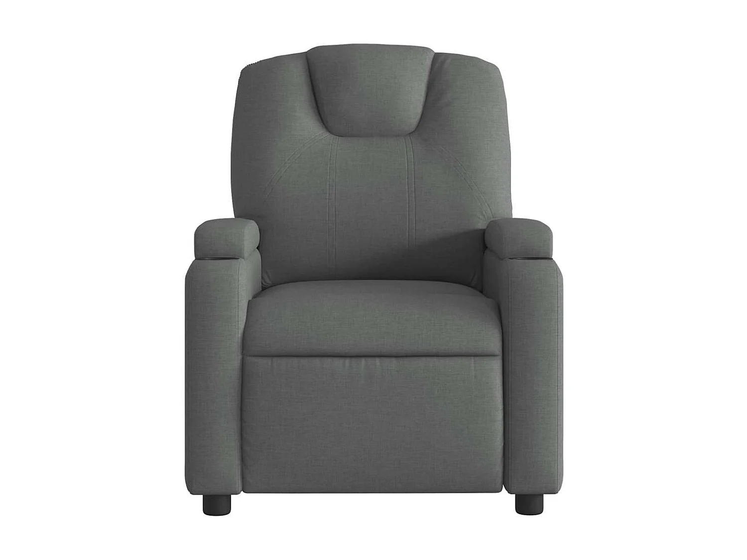 Fauteuil inclinable électrique Gris foncé Tissu