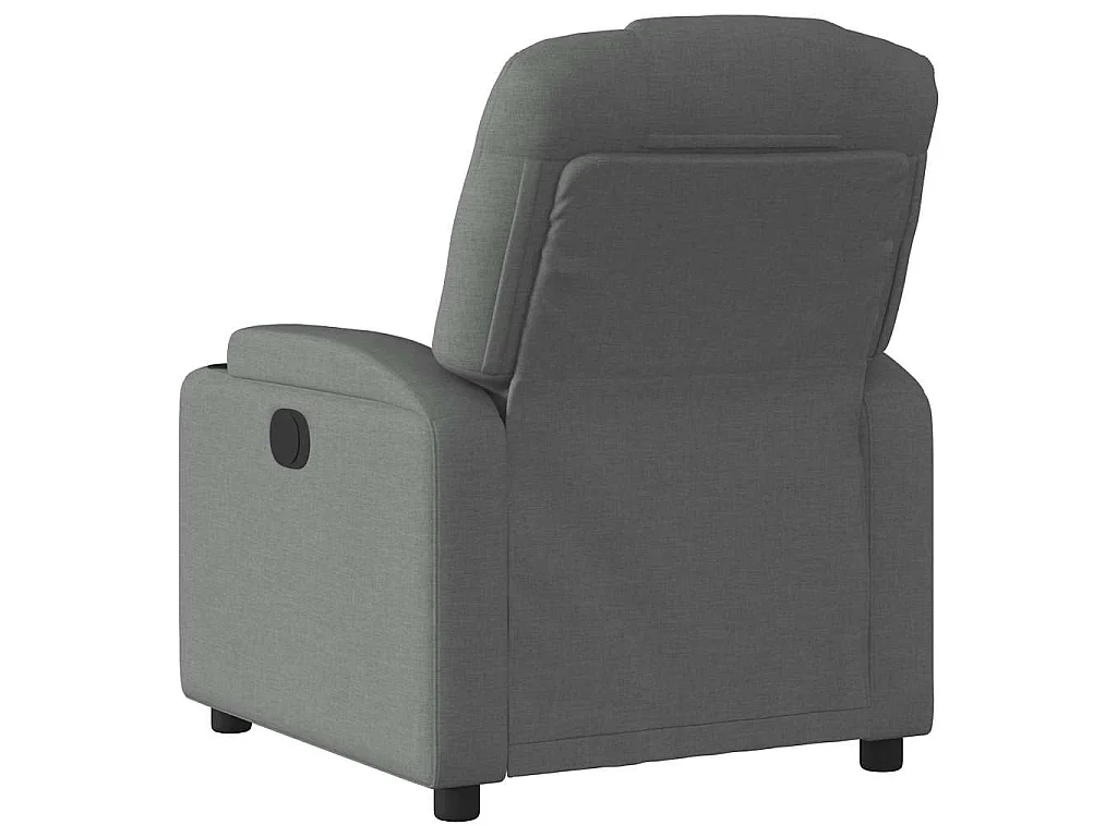 Fauteuil inclinable électrique Gris foncé Tissu