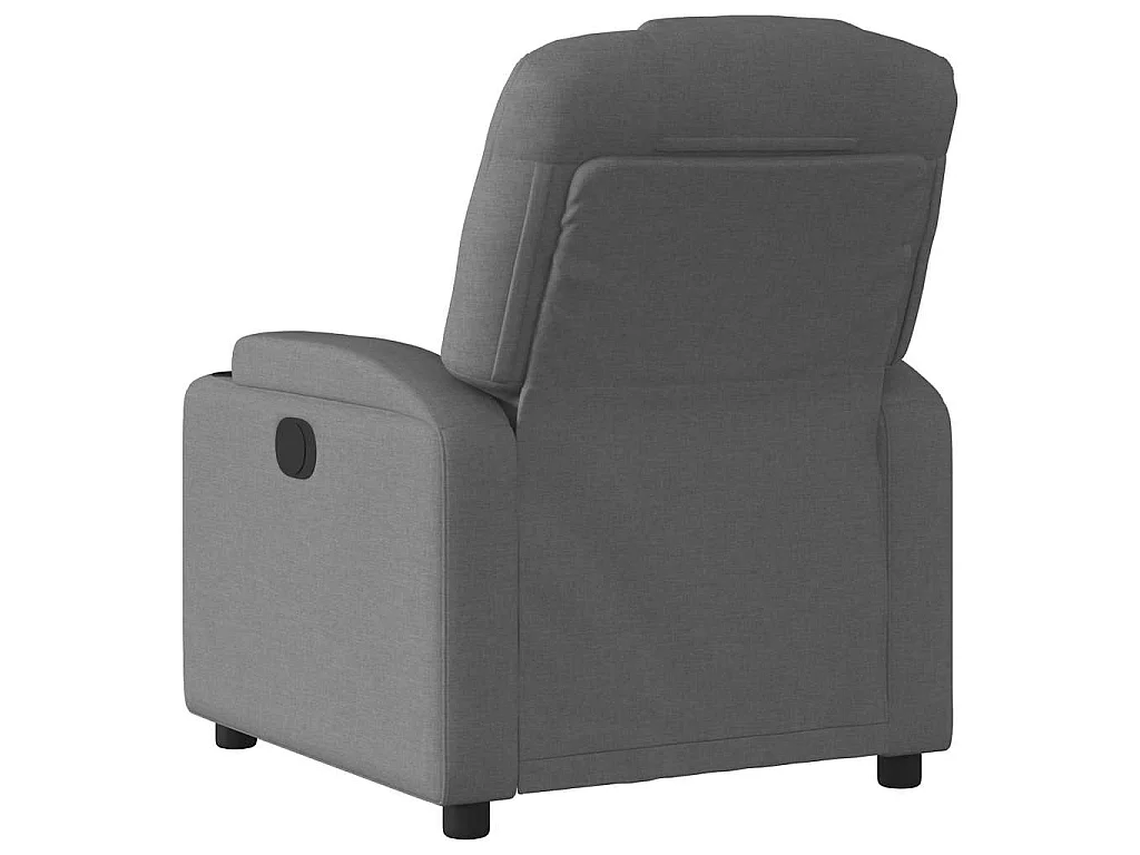 Fauteuil inclinable électrique Gris foncé Tissu