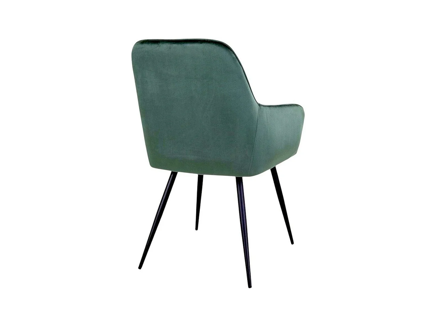 Fauteuil de table en velours vert (lot de 2) SAVONE