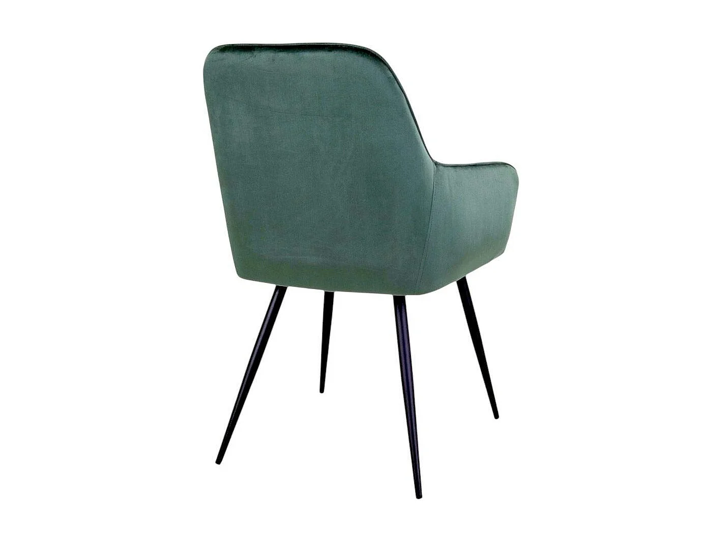 Fauteuil de table en velours vert (lot de 2) SAVONE