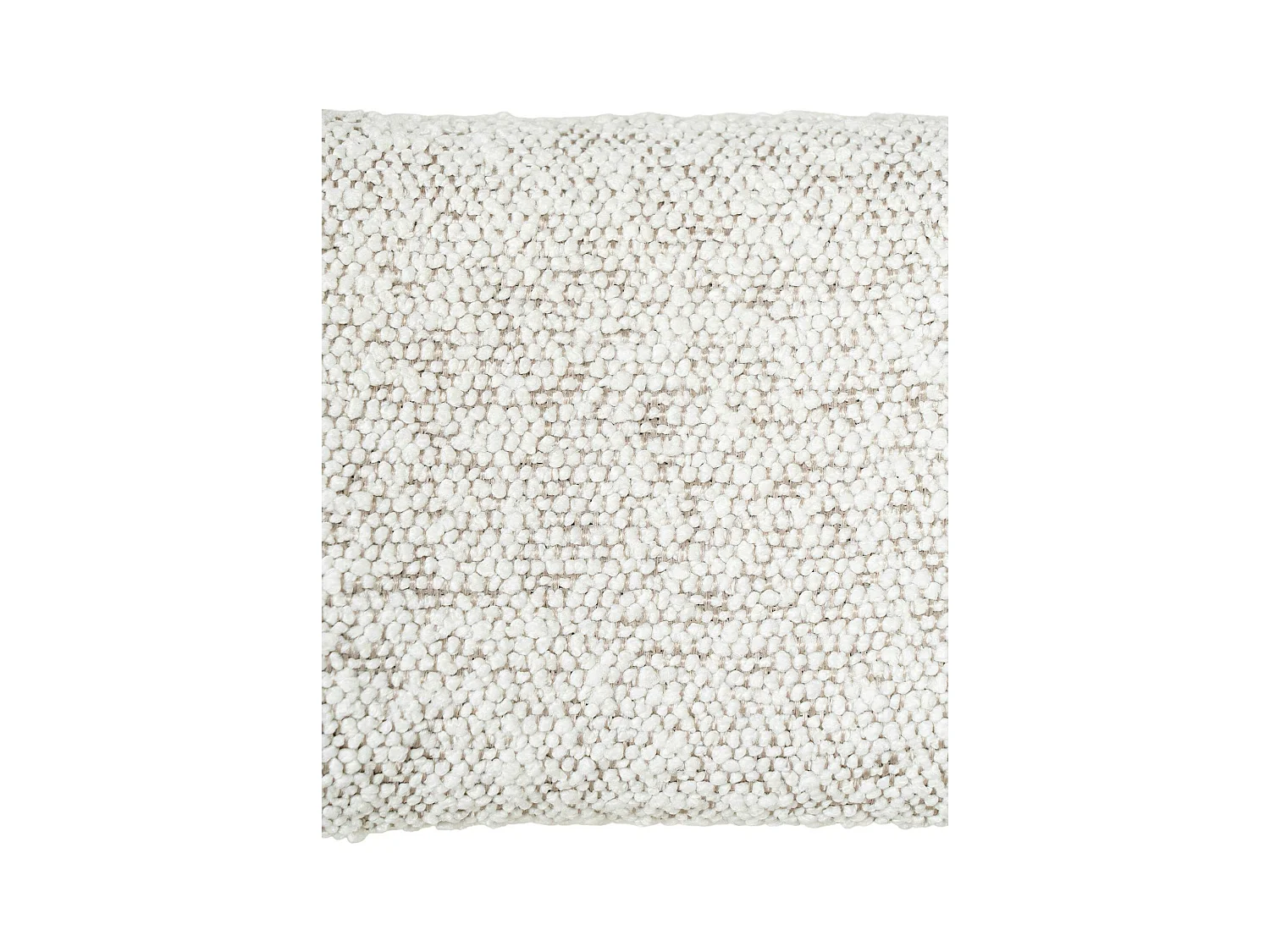 Chaise blanche moderne en tissu bouclette avec accoudoirs (lot de 2) SAVONE