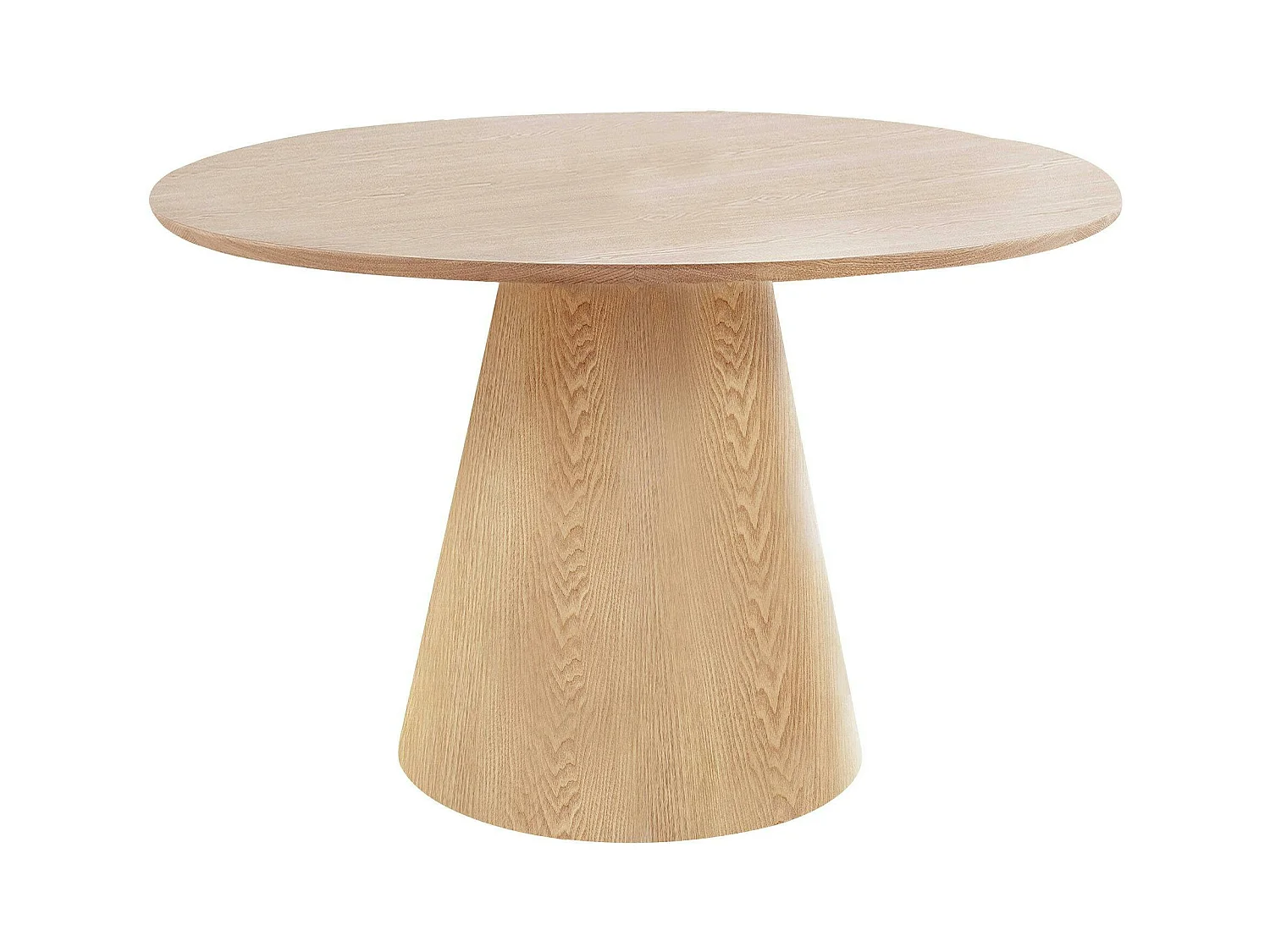 Table ronde en bois clair Ø120 cm LISBONNE