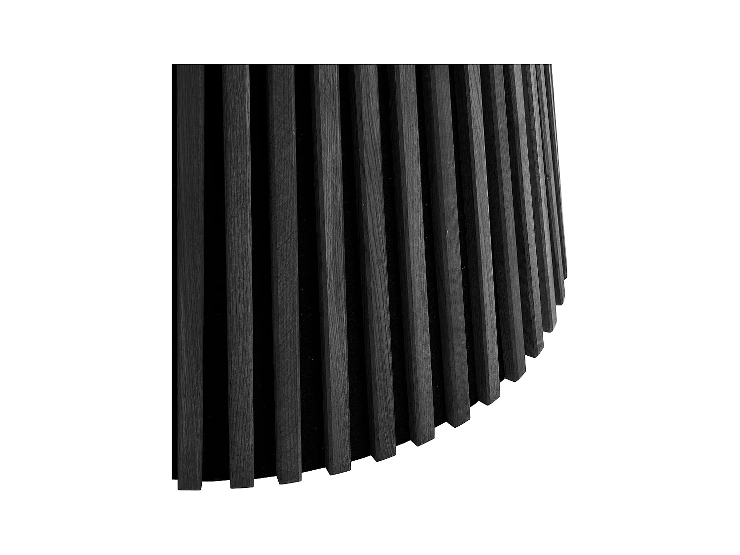 Table ronde en chêne noir avec piètement baguette ø120 cm AMSTERDAM