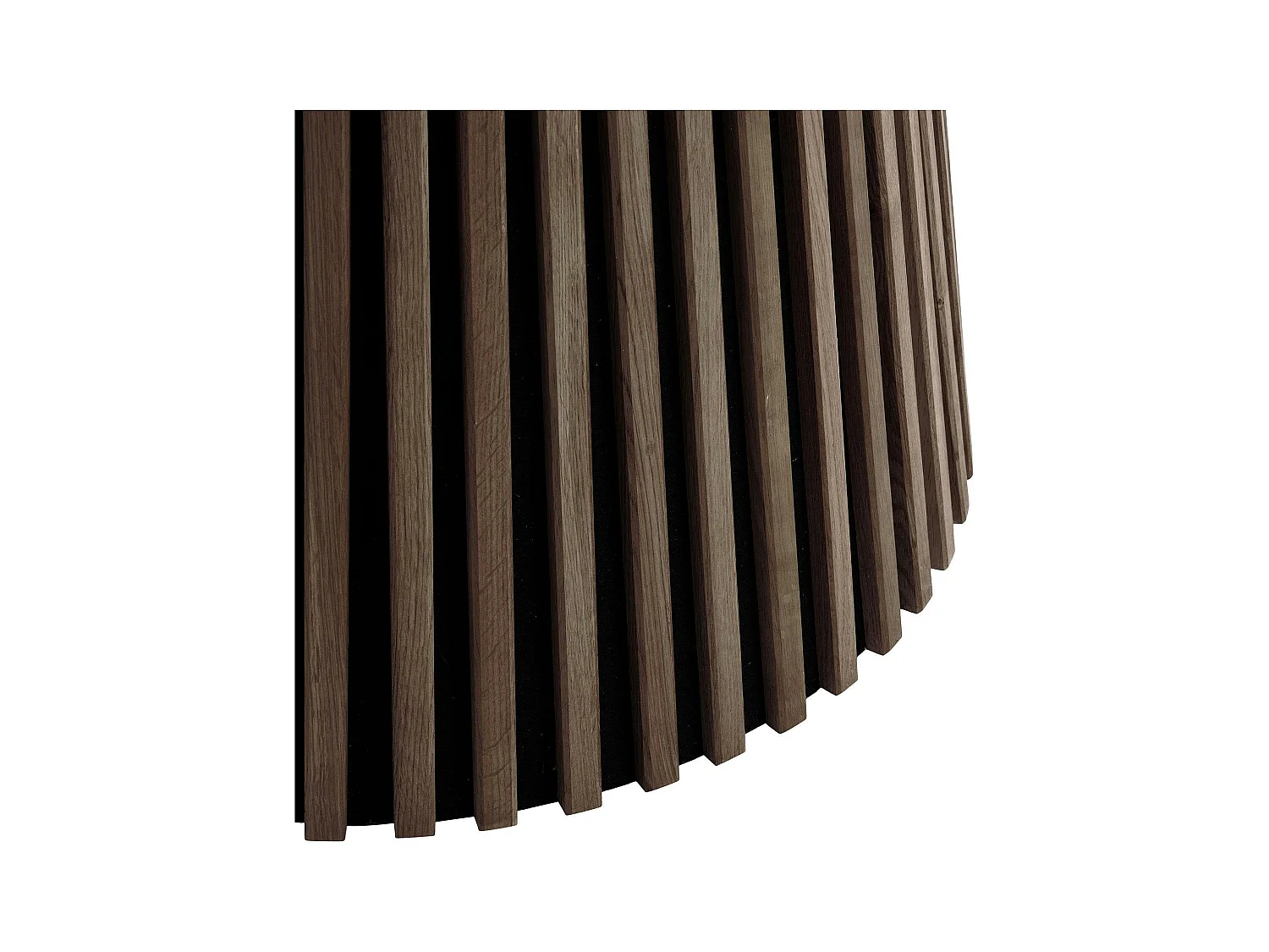 Table ronde en chêne brun avec piètement baguette ø120 cm AMSTERDAM