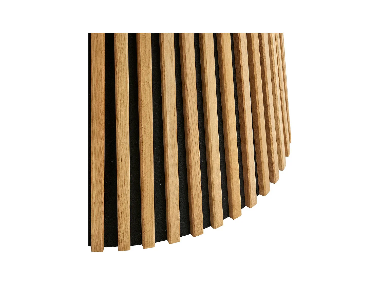 Table ronde en chêne clair avec piètement baguette ø120 cm AMSTERDAM