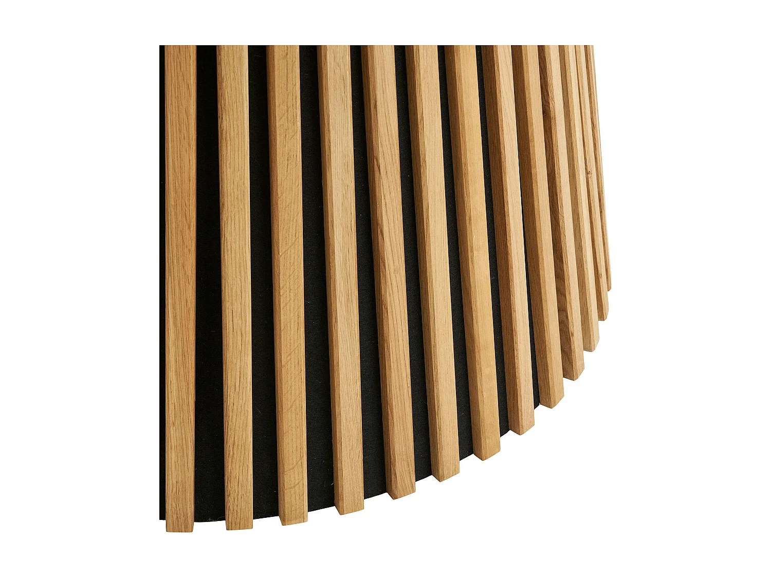 Table ronde en chêne clair avec piètement baguette ø120 cm AMSTERDAM