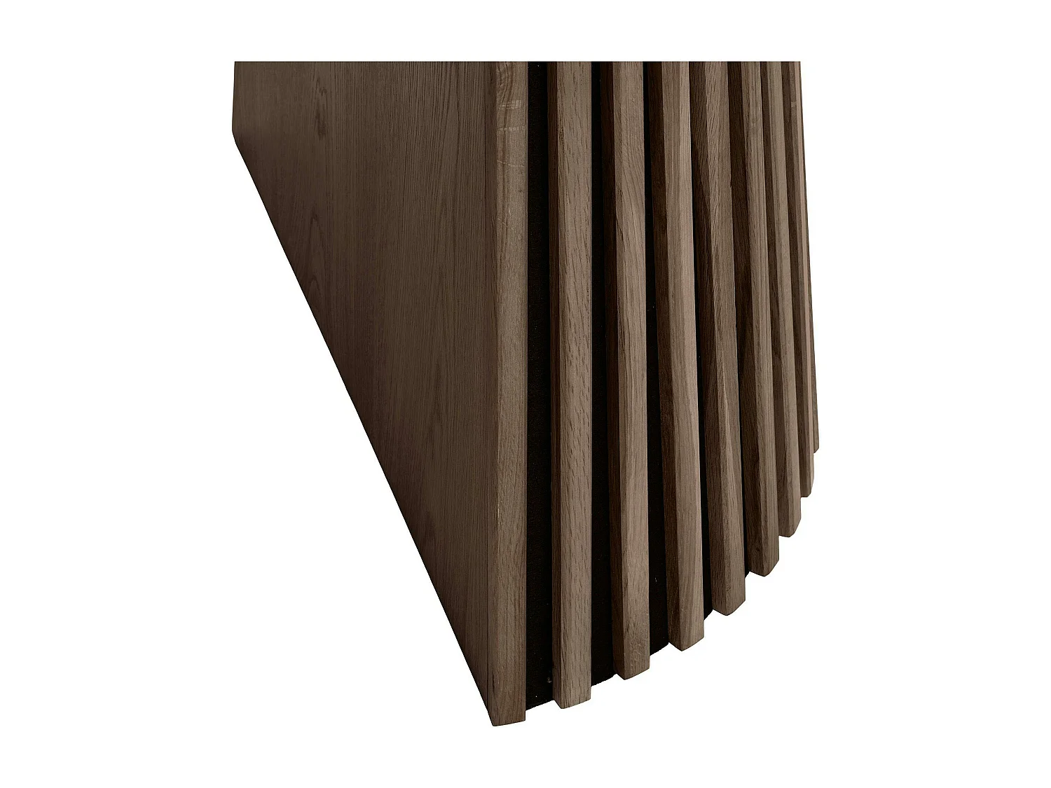 Table ronde extensible en chêne brun avec piètement baguette (3 rallonges incluses) ø120 cm /160 cm / 200 cm / 240 cm AMSTERDAM