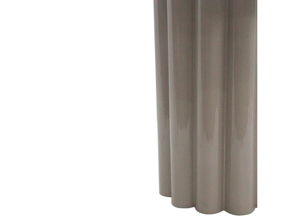 Leon - Table basse ronde en aluminium ø64cm - Beige