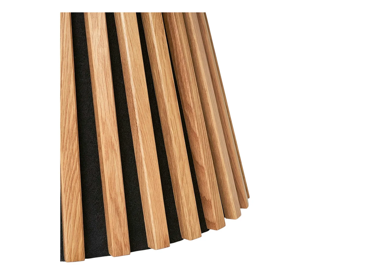 Table basse ronde en chêne clair avec piètement baguette ø70 cm AMSTERDAM