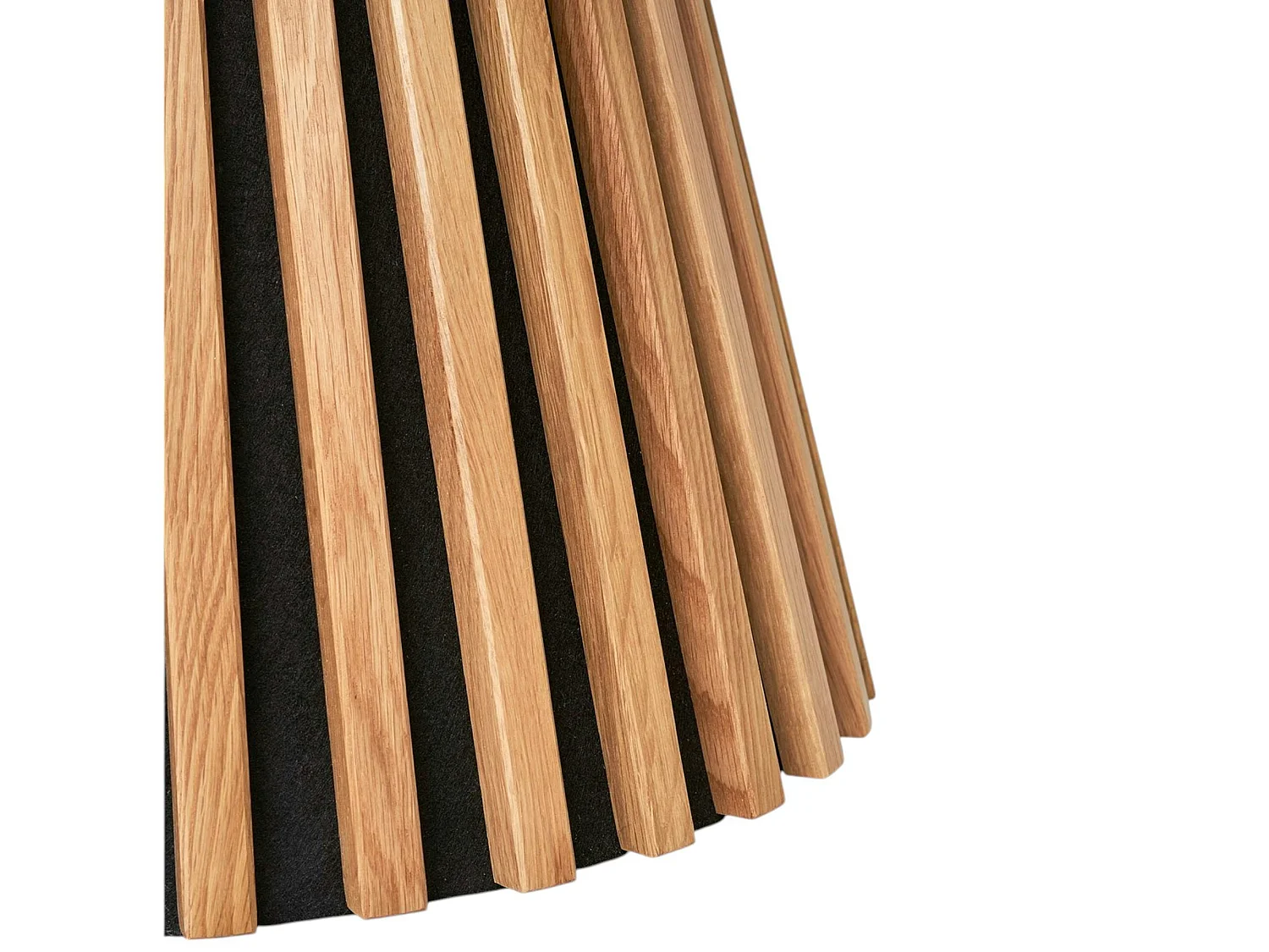 Table basse ronde en chêne clair avec piètement baguette ø70 cm AMSTERDAM