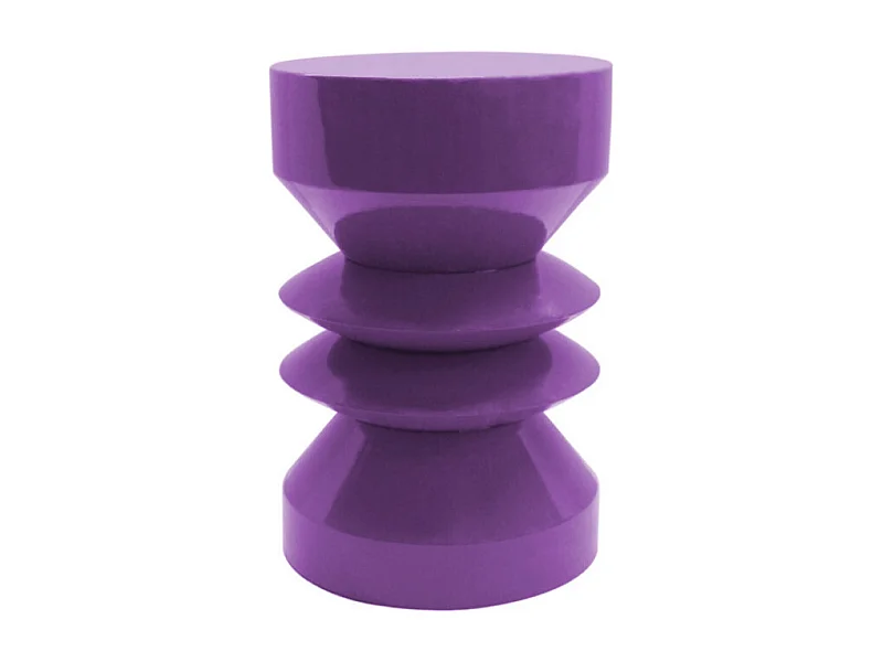 Clara - Table d'appoint ronde en aluminium ø26cm - Violet