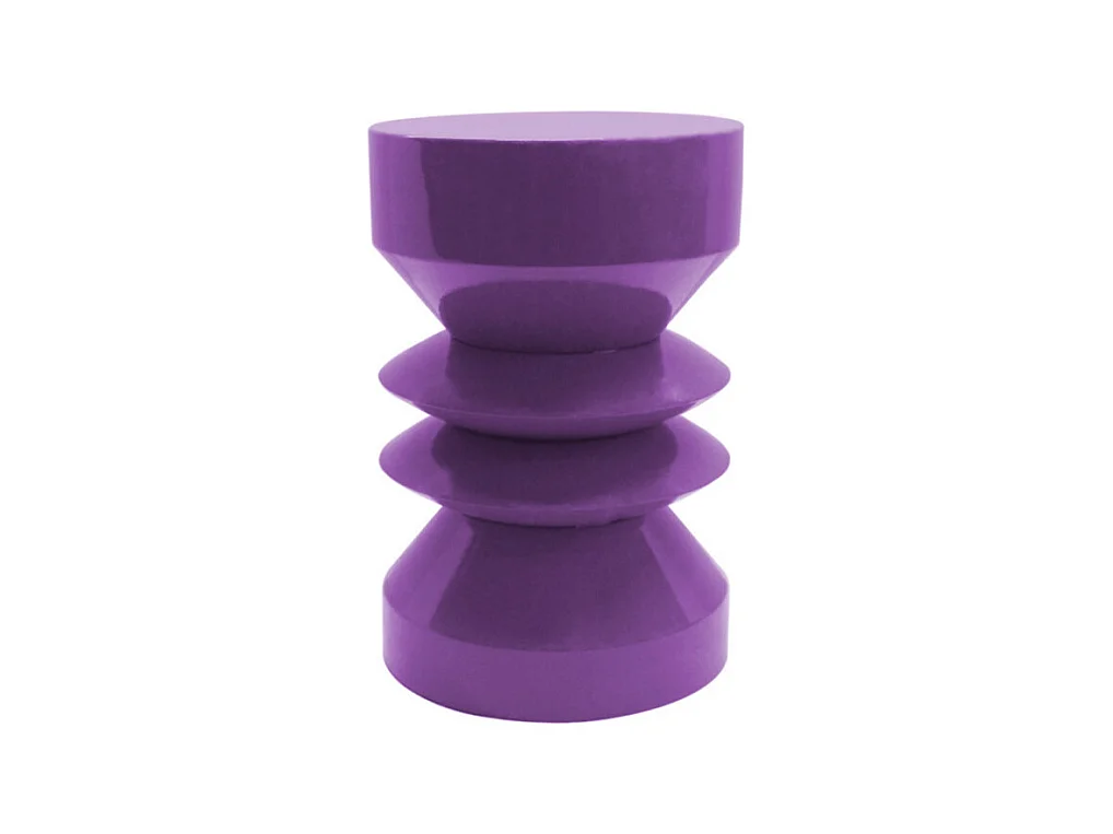 Clara - Table d'appoint ronde en aluminium ø26cm - Violet