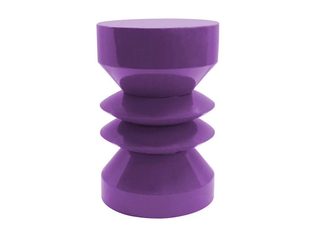 Clara - Table d'appoint ronde en aluminium ø26cm - Violet