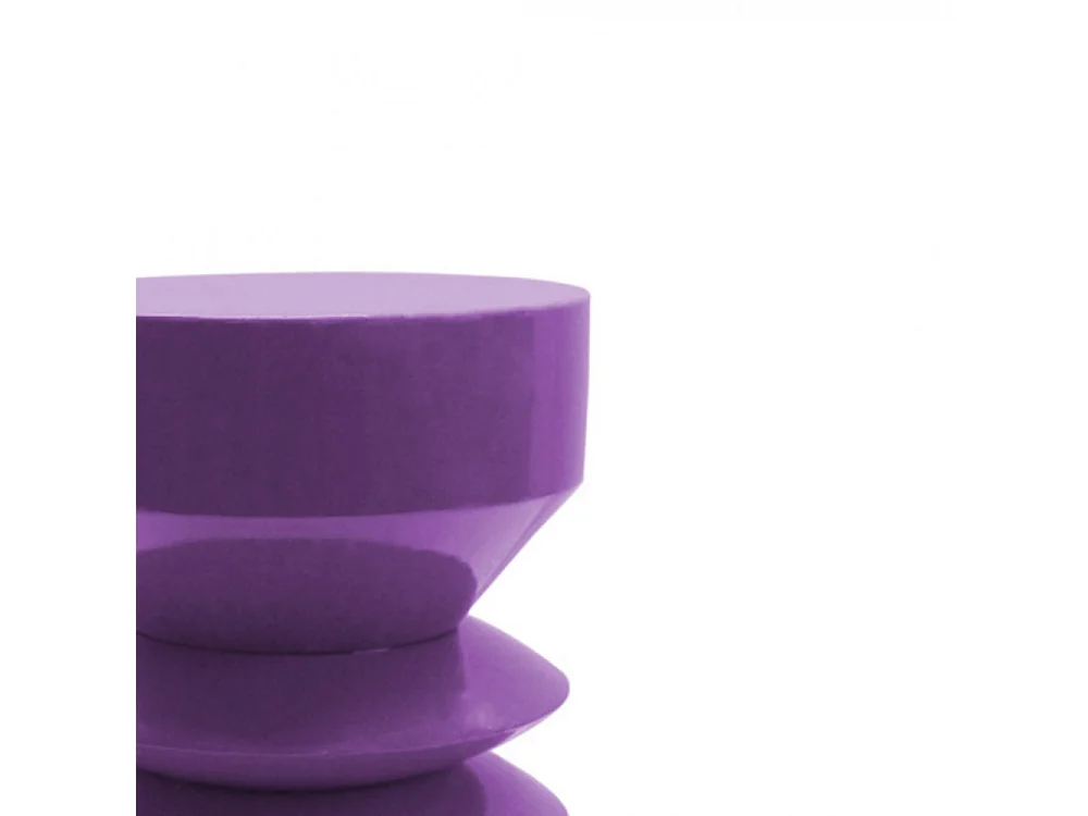 Clara - Table d'appoint ronde en aluminium ø26cm - Violet