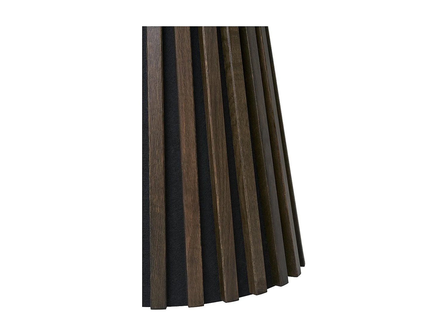 Bout de canapé rond en chêne brun avec piètement baguette ø40 cm AMSTERDAM