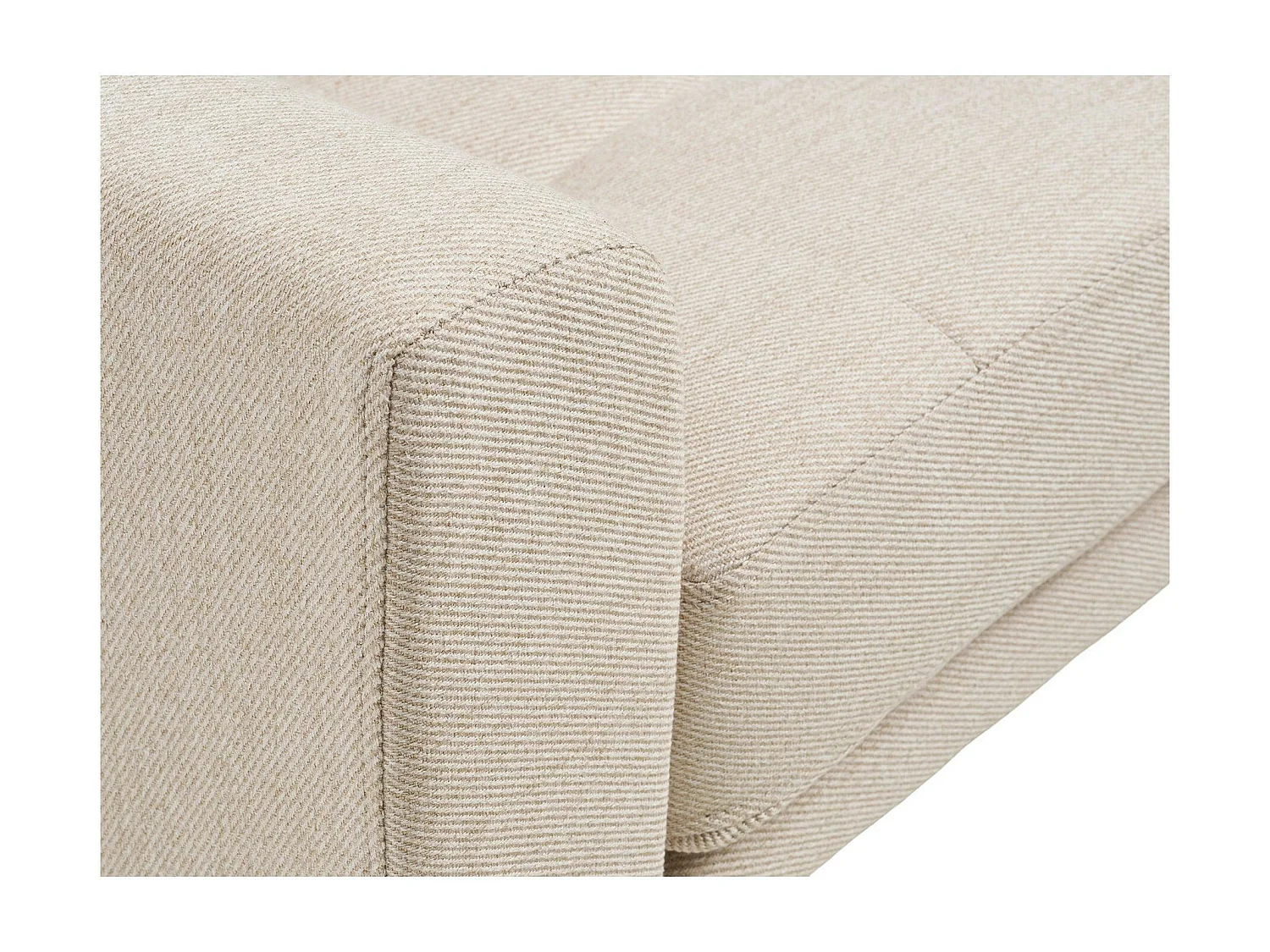 Fauteuil blanc sable en tissu AMSTERDAM