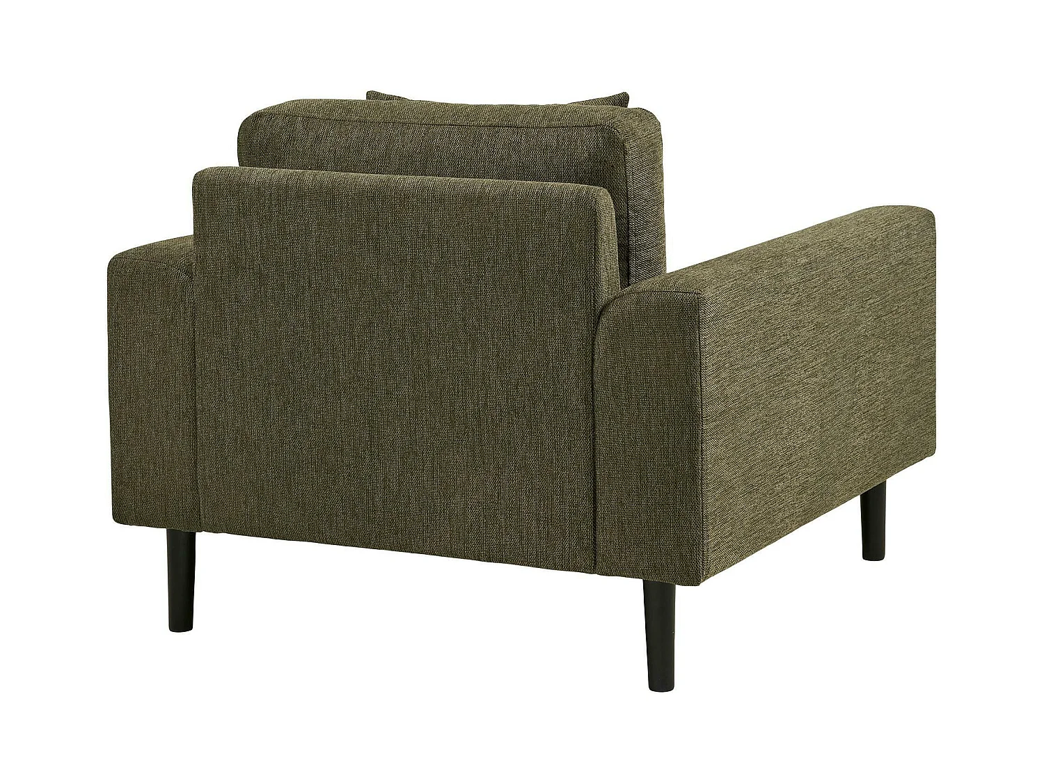 Fauteuil vert olive en tissu AMSTERDAM