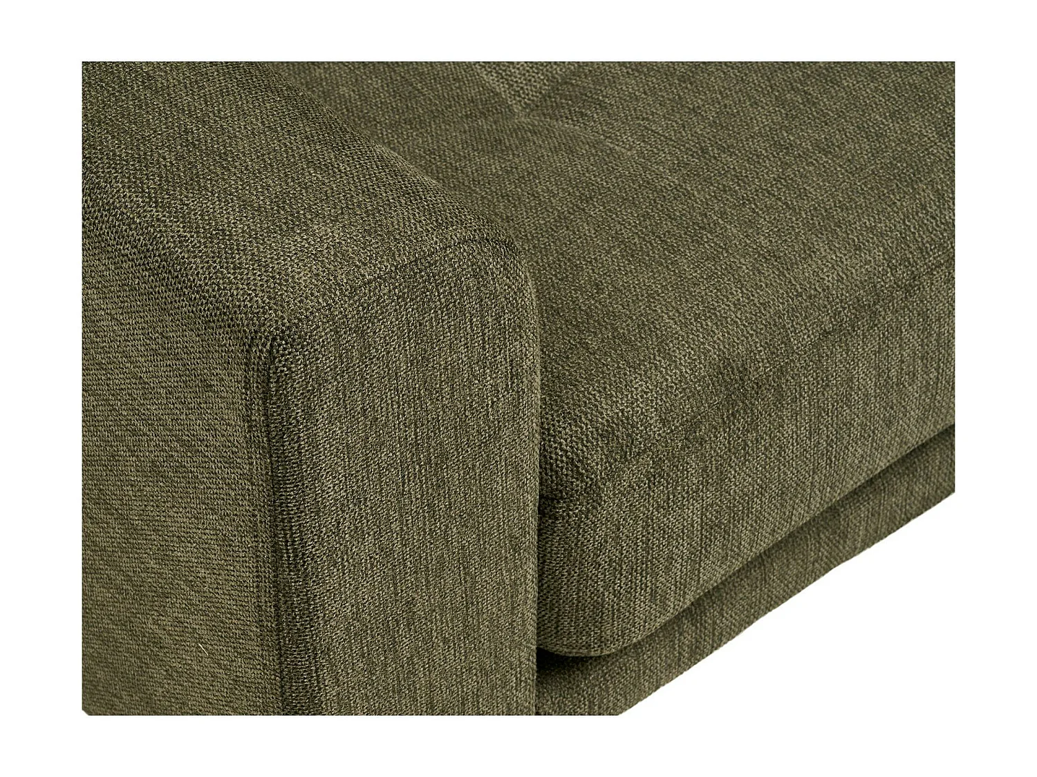 Fauteuil vert olive en tissu AMSTERDAM